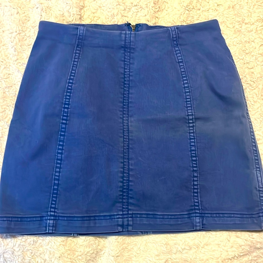 Free people denim skirt, EUC